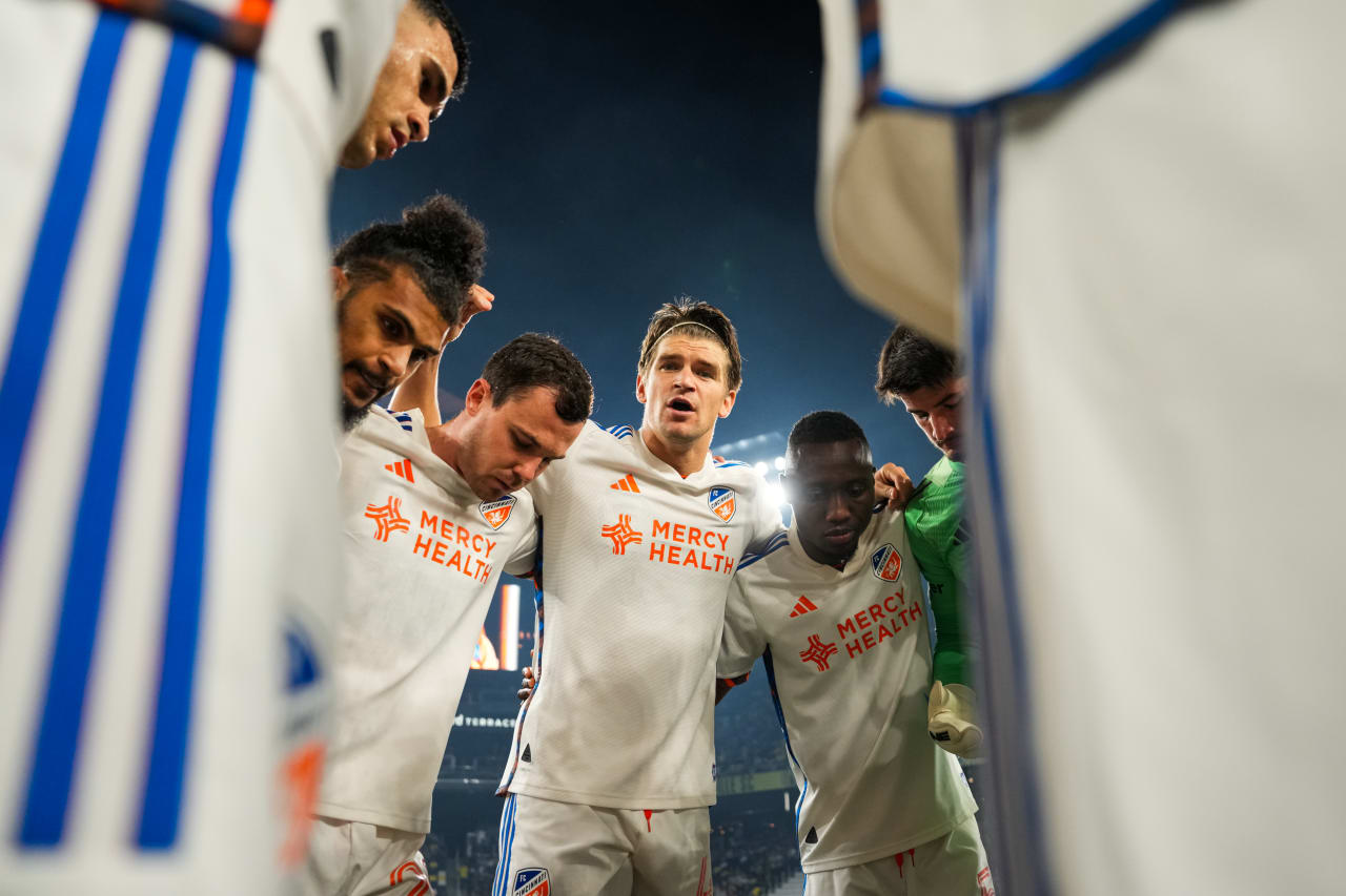NASHVILLE, TENNESSEE - MARCH 29: Nashville SC against FC Cincinnati on March 29, 2025 at Geodis Park in Nashville, Tennessee.