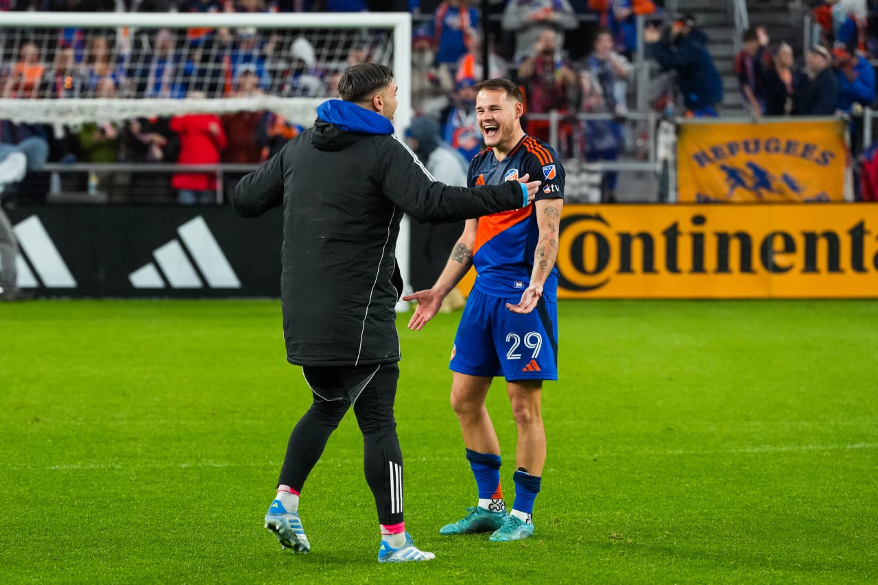 CINCINNATI, OHIO - APRIL 5: FC Cincinnati against New England Revolution on April 5, 2025 at TQL Stadium in Cincinnati, Ohio.