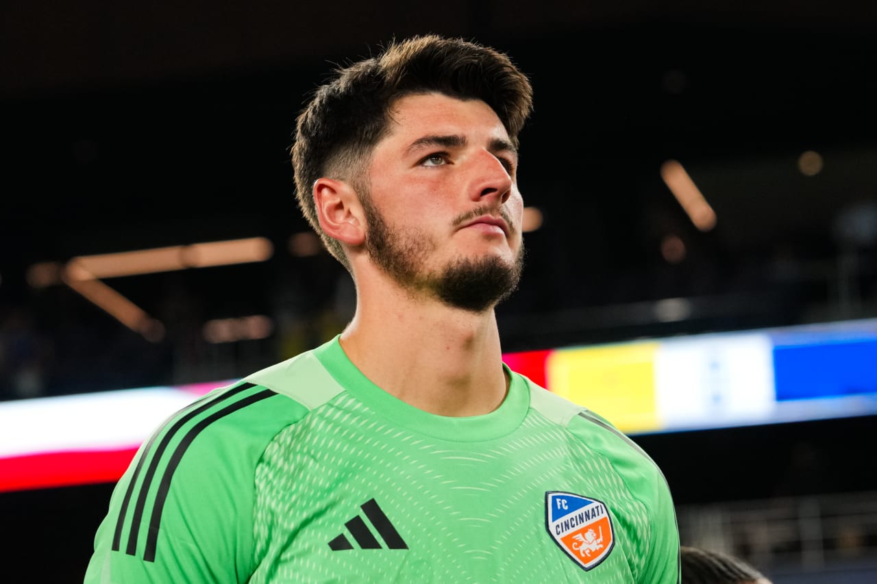 NASHVILLE, TENNESSEE - MARCH 29: Nashville SC against FC Cincinnati on March 29, 2025 at Geodis Park in Nashville, Tennessee.