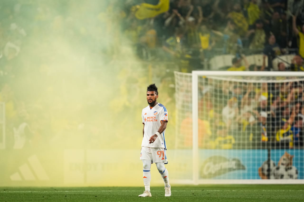 NASHVILLE, TENNESSEE - MARCH 29: Nashville SC against FC Cincinnati on March 29, 2025 at Geodis Park in Nashville, Tennessee.