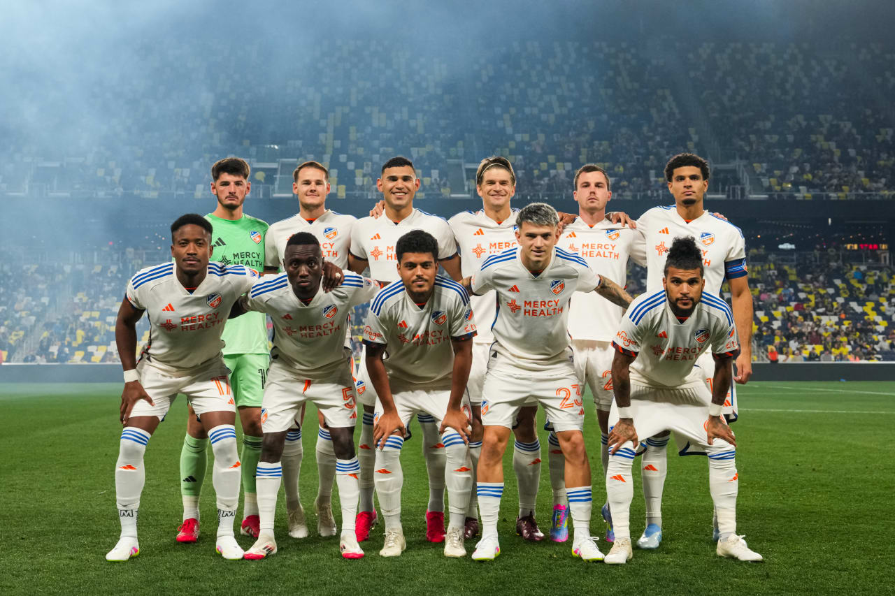NASHVILLE, TENNESSEE - MARCH 29: Nashville SC against FC Cincinnati on March 29, 2025 at Geodis Park in Nashville, Tennessee.