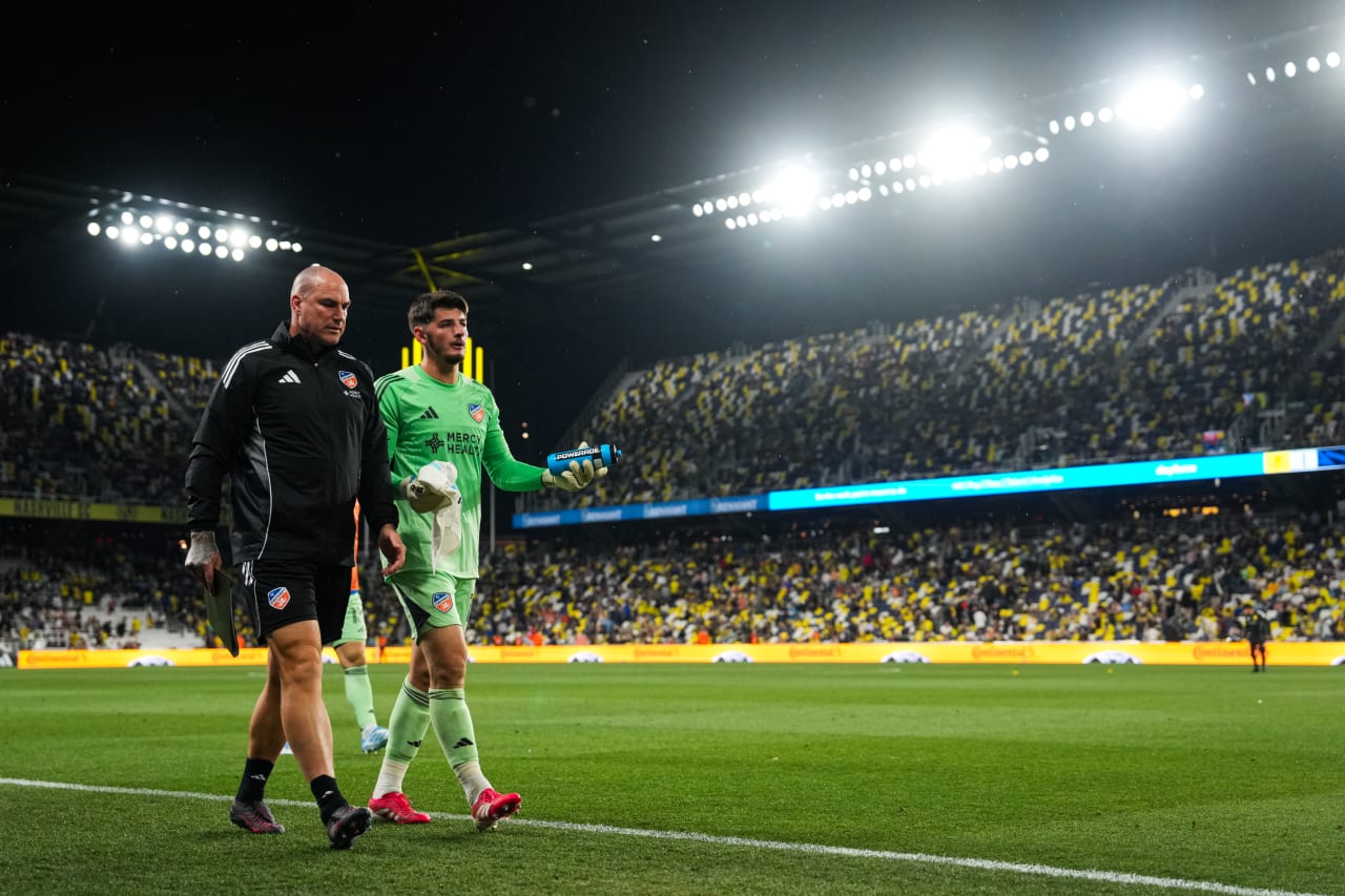 NASHVILLE, TENNESSEE - MARCH 29: Nashville SC against FC Cincinnati on March 29, 2025 at Geodis Park in Nashville, Tennessee.