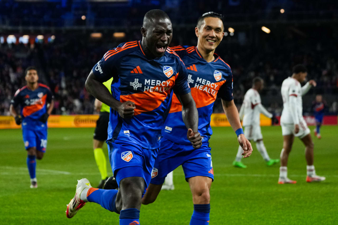 CINCINNATI, OHIO - MARCH 8: FC Cincinnati against Toronto FC on March 8, 2025 at TQL Stadium in Cincinnati, Ohio.