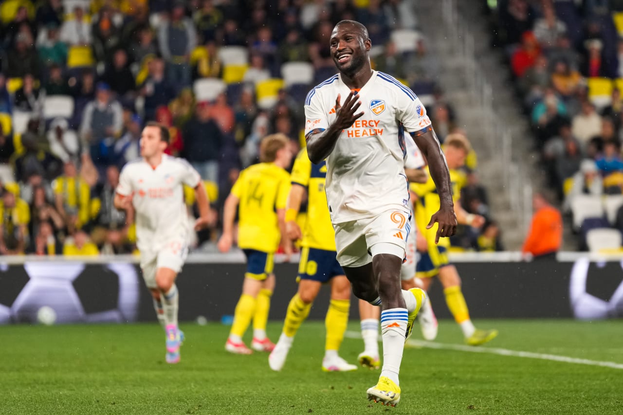 NASHVILLE, TENNESSEE - MARCH 29: Nashville SC against FC Cincinnati on March 29, 2025 at Geodis Park in Nashville, Tennessee.